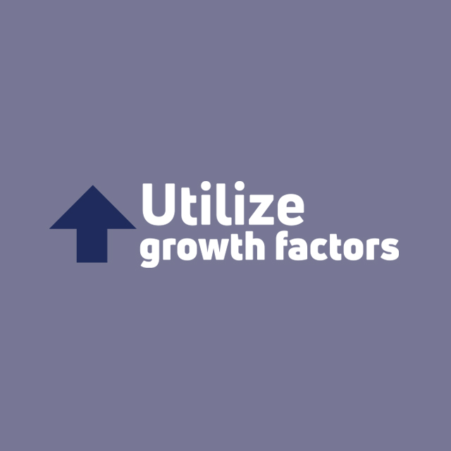 Utilize growth factors